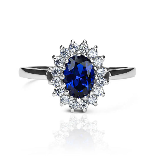 Anillo Lady Di M JC fabricado por Joyería Caracas en oro 18k y cuenta con un certificado de calidad y garantía para toda la vida.