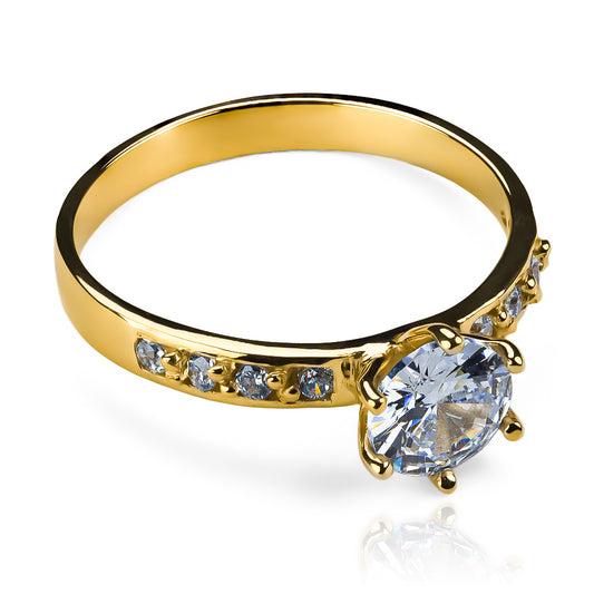 Anillo de compromiso absolute de Joyería Caracas en oro 18k con certificado de calidad y garantía de por vida.