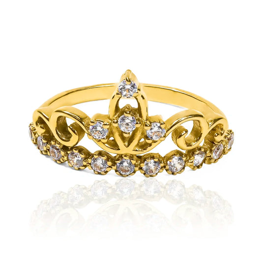 Anillo Corona Octopus, fabricado en oro 18k por Joyería Caracas, cuenta con un certificado de calidad y garantía de por vida.