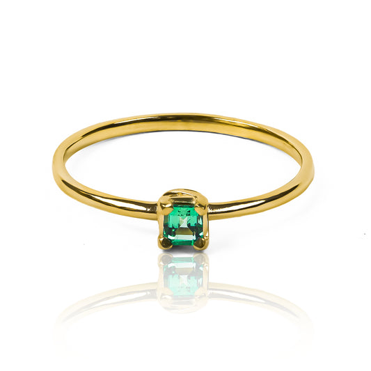 Anillo Silent Spin square II de oro de 18k, fabricado por Joyería Caracas, respaldado por un certificado de calidad y garantía de por vida.