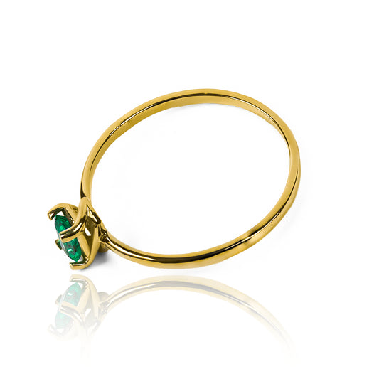 Anillo Silent Spin Baguette II de oro de 18k, fabricado por Joyería Caracas, respaldado por un certificado de calidad y garantía de por vida.