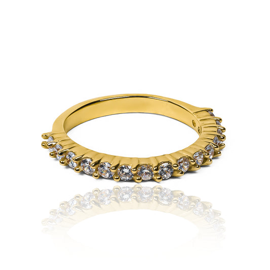 Anillo pisargolla aglove II de Joyería Caracas en oro 18k, cuenta con certificado de calidad y garantía de por vida.