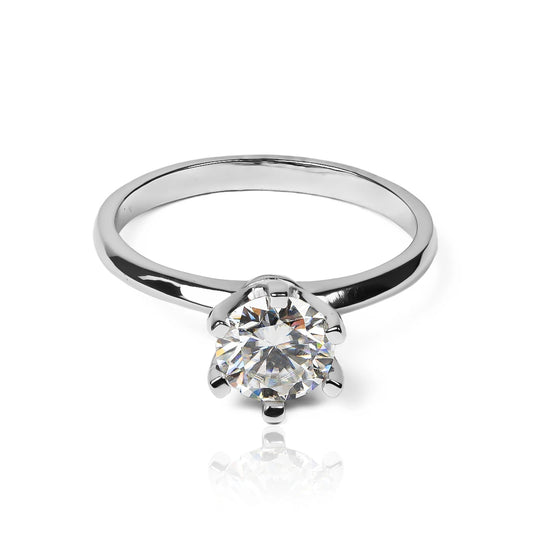 Anillo Moissanite 6.5MM