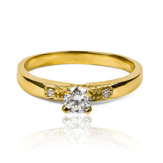 Anillo solitario fancy Diamonds. Hecho en oro 18k con certificado de calidad y garantía de por vida, Joyería Caracas es la elección perfecta.