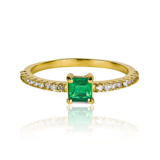 Anillo green passion Esmeralda