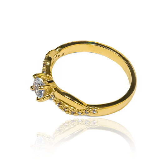 Twisted engagement ring