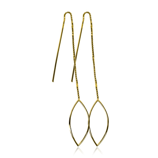 Aretes hoja aguja I