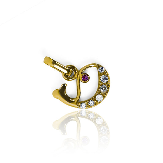 Dije Ballena pink de Oro 18K de Joyería Caracas. Hecho con los más altos estándares de calidad, cuenta con garantía de por vida.