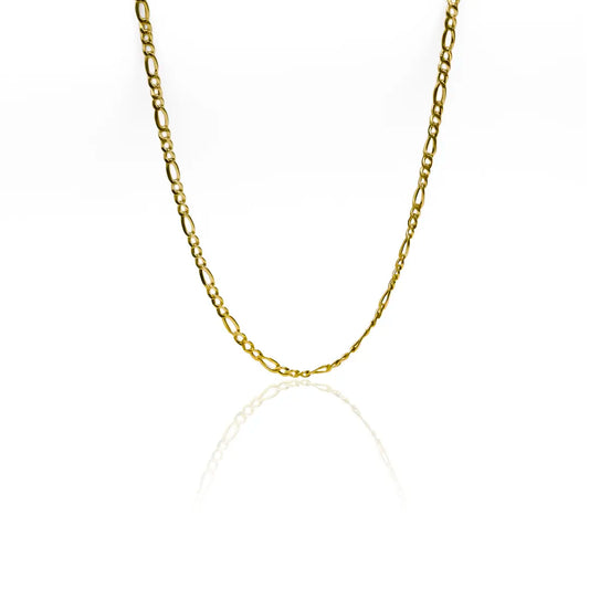 Cadena Cubana 3x1 45 fabricada en oro 18k por Joyería Caracas, cuenta con certificado de calidad y garantía de por vida.