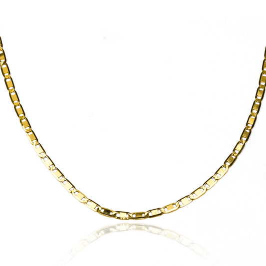 Cadena Escalera Plana L 60 I fabricada en oro de 18k por Joyería Caracas, cuenta con un certificado de calidad y garantía de por vida.