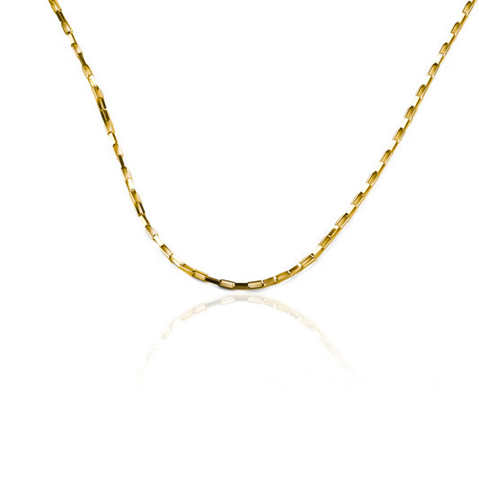 Cadena Franco S 40I fabricada en oro de 18K por Joyería Caracas, cuenta con certificado de calidad y garantía de por vida.