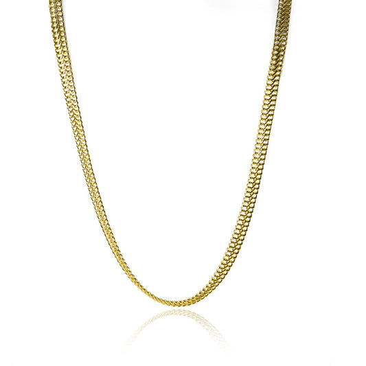 Cadena Saduza S50 fabricada en oro 18k por Joyería Caracas, cuenta con garantía de por vida.