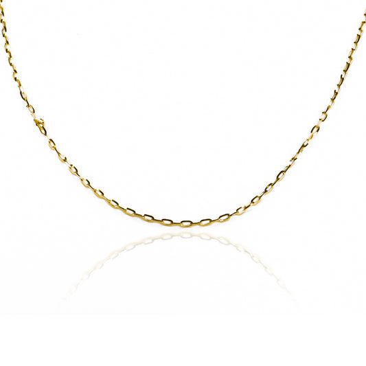 Cadena Veneciana Longata M40 fabricada en oro 18k por Joyería Caracas, cuenta con garantía para toda la vida.