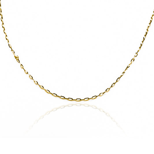 Cadena Veneciana Longata M45, fabricada en oro 18k por Joyería Caracas, esta joya exclusiva ofrece una garantía de por vida.