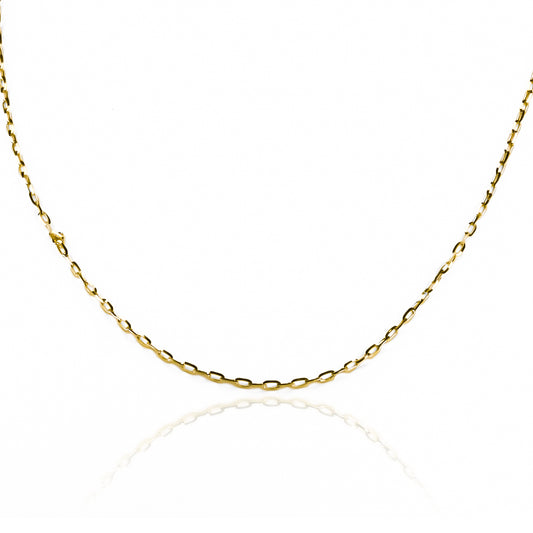 Cadena Veneciana Longata M50 fabricada en oro 18k por Joyería Caracas, cuenta con garantía de por vida.