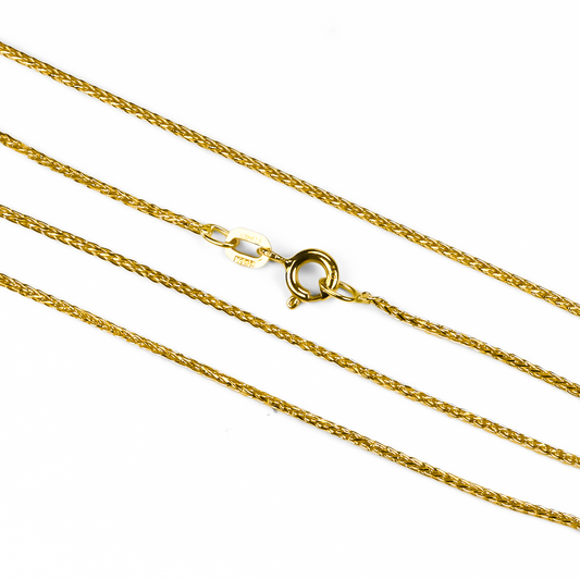 Cadena Cube spine 45 SS I fabricada en oro 18k por Joyería Caracas cuenta con certificado de calidad y garantía de por vida.