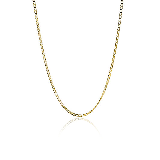 Cadena Escalera Eslabón 50, fabricado en oro 18k por Joyería Caracas, cuenta con certificado de calidad y garantía.