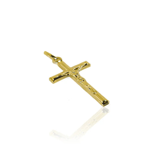 Dije Cruz Cristo M I hecho en oro 18K es una verdadera joya de la reconocida Joyería Caracas. Cuenta con garantía de por vida.