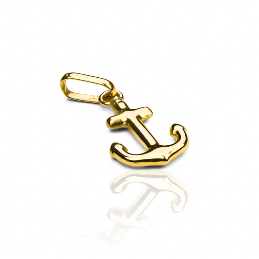 Dije Ancla JT confeccionado en oro 18K, de la prestigiosa marca Joyería Caracas. Cuenta con garantía de por vida.