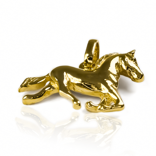Dije Caballo S JT, la joyería más exclusiva de Oro 18K de Joyería Caracas. Con garantía para toda la vida.