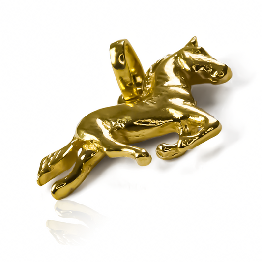 Dije Caballo S JT, la joyería más exclusiva de Oro 18K de Joyería Caracas. Con garantía para toda la vida.