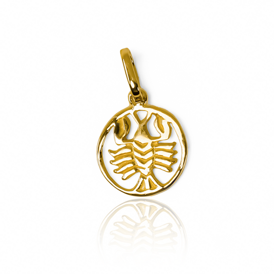 Dije Cancer, es una pieza en oro 18 quilates, fabricado en Joyería Caracas. Con una garantía de por vida.