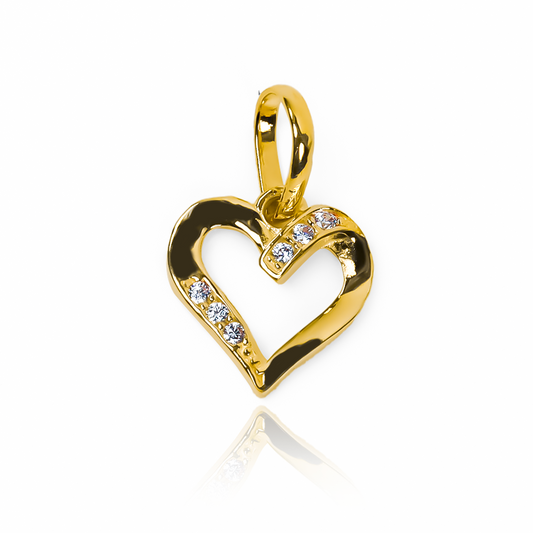 Dije Corazón francés en oro 18K de Joyería Caracas. Con su diseño exclusivo y garantía para toda la vida.