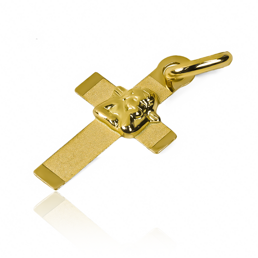 Dije Cruz Angelito I en oro 18K, de Joyería Caracas. Con una garantía de por vida.