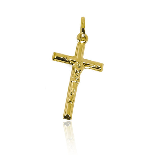 Dije Cruz Cristo M I hecho en oro 18K es una verdadera joya de la reconocida Joyería Caracas. Cuenta con garantía de por vida.