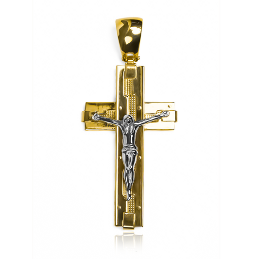 Disfruta de la elegancia y exclusividad de nuestro Dije Cruz especial LI en Oro 18K de Joyería Caracas. Un accesorio que no solo complementará tu estilo, sino que también cuenta con garantía de por vida. Eleva tu look con este símbolo de lujo y clase.