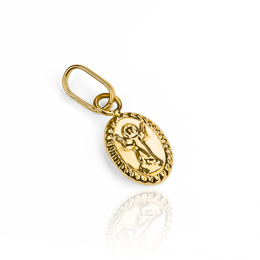 Dije Divino niño lazo S JT, una joya de oro 18K de la exclusiva Joyería Caracas. Con garantía de por vida.