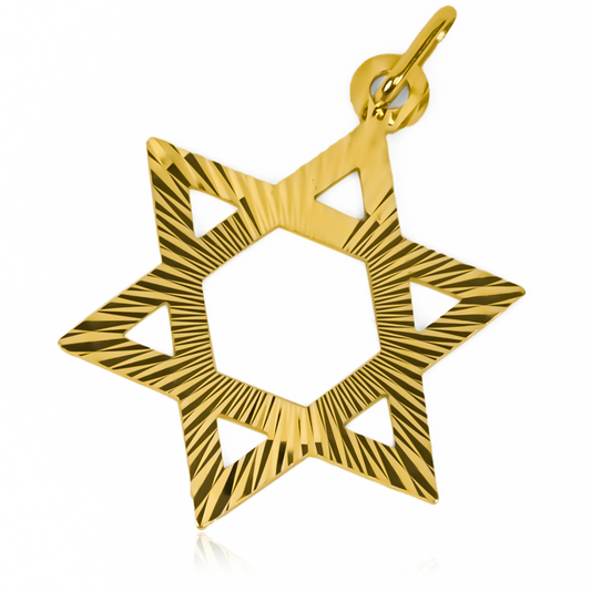 Dije de Estrella de David XL I es una pieza de joyería verdaderamente excepcional. Hecho de oro 18K y con la garantía de por vida de Joyería Caracas.