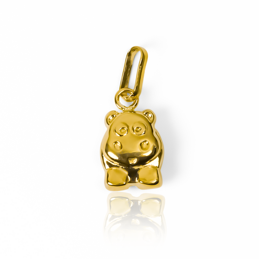 Dije Hipopótamo M JT de Joyería Caracas. Su diseño en oro 18K le otorga un brillo y sofisticación únicos. Cuenta con garantía de por vida.