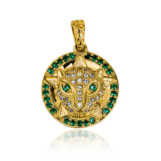 Dije Leopardo Campeón. Hecho con oro de 18K por expertos de Joyería Caracas, cuenta con garantía de por vida.