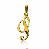 Dije Letra S cursiva Classic JC. Hecho con oro de 18K y diseñado por Joyería Caracas, este dije te brinda una garantía de por vida.