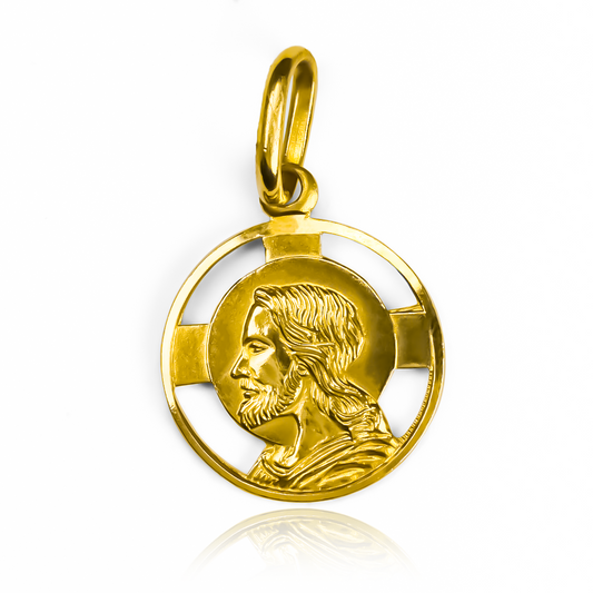 Dije de la Medalla rostro I es una joya única en su tipo. Hecha de Oro 18K por los expertos de Joyería Caracas, cuenta con garantía de por vida.