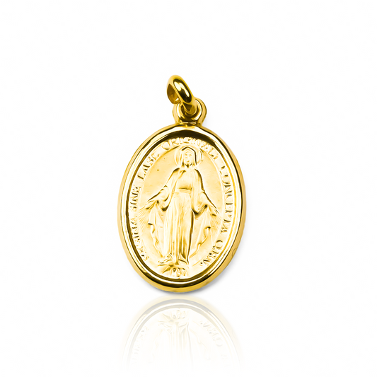 Milagrosa H S I de Dije es una joya en oro de 18K con el sello de Joyería Caracas. Cuenta con garantía de por vida.