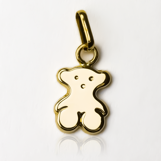 Dije Oso M JT. Realizado en oro 18K por expertos en Joyería Caracas, cuenta con garantía de por vida.