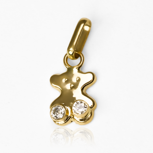 Dije Oso S con cristales JT es una joya de lujo en Oro 18K de la exclusiva Joyería Caracas. Con garantía para toda la vida.