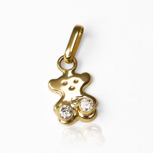 Dije Oso S con cristales JT es una joya de lujo en Oro 18K de la exclusiva Joyería Caracas. Con garantía para toda la vida.
