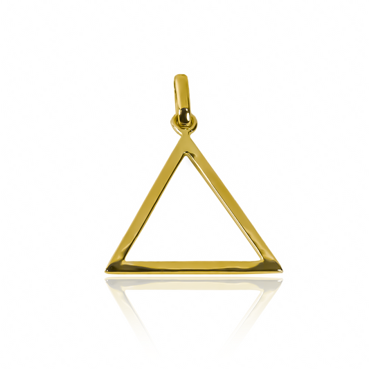 Dije Triangle de la prestigiosa Joyería Caracas de oro 18K, cuenta con garantía de por vida.