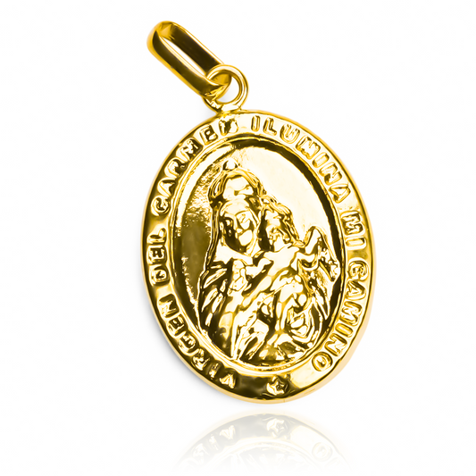 Dije Virgen del carmen L JT, de oro 18K de Joyería Caracas, es una pieza elegante y exclusiva. Con garantía para toda la vida.