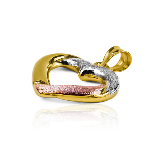 Dije Heart Tres Oros I, sumérgete en la elegancia y exclusividad del oro 18K de Joyería Caracas. Con garantía para toda la vida.