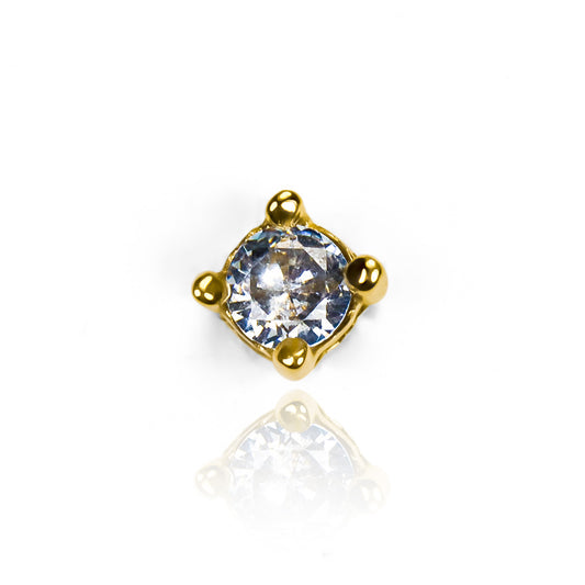 Dije pasante #4, elaborado con oro de 18K, de la exclusiva Joyería Caracas. Con garantía para toda la vida.