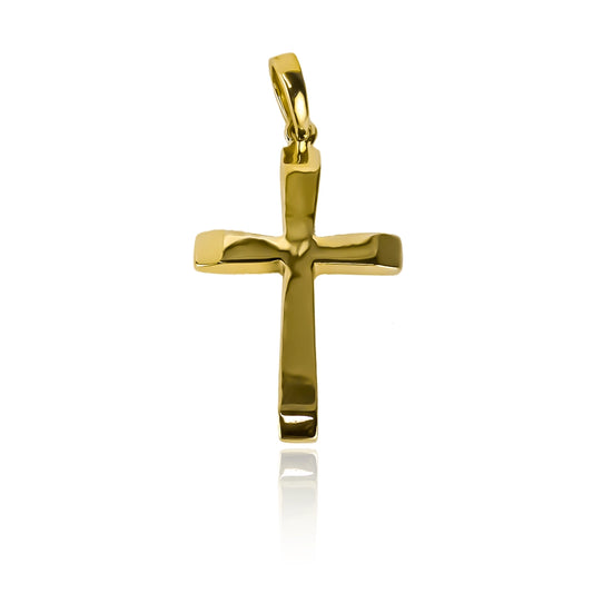 Dije Croix. Hecho con Oro 18K y con el sello de calidad de Joyería Caracas, cuenta con garantía de por vida.