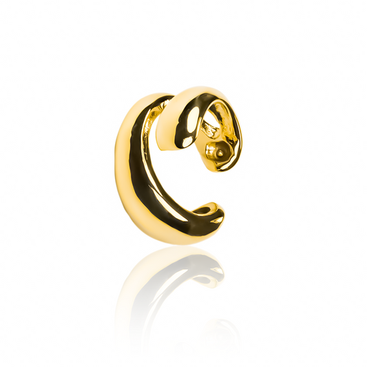 Earcuff Tears, fabricado en oro 18K por Joyería Caracas, cuenta con certificado de calidad y garantía para toda la vida.