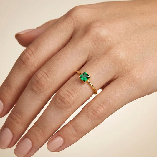 Anillo Silent Spin Cuadrado II