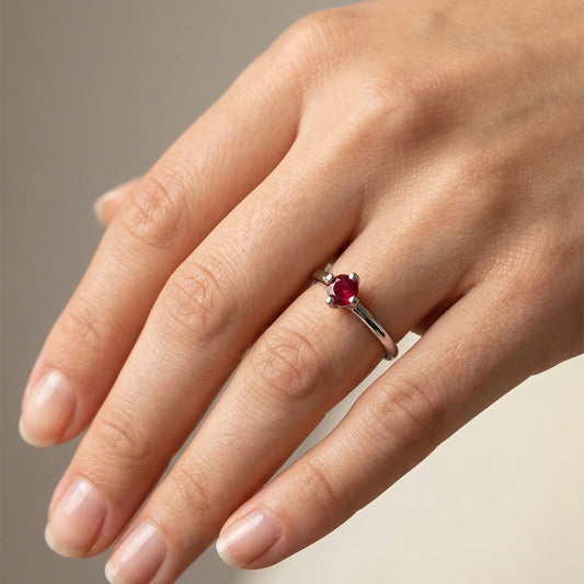 Anillo Flame Rubi