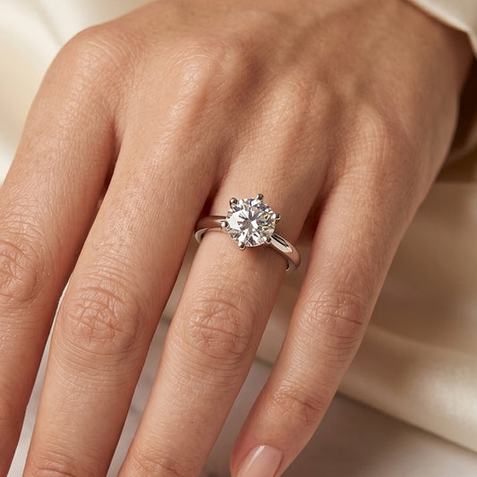 Anillo Moissanite 6,5mm