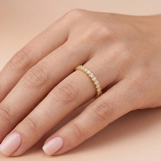 Anillo hive Moissanitas